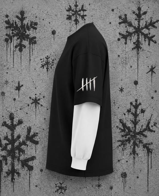 140 BPM oversized graphic T-shirt by Bastee, side view