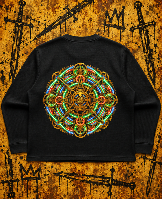 Mandala Machine | Boxy Waffle-knit