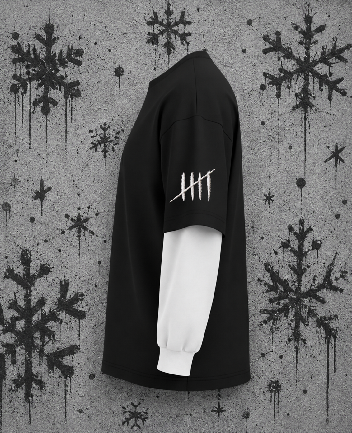 140 BPM oversized graphic T-shirt by Bastee, side view